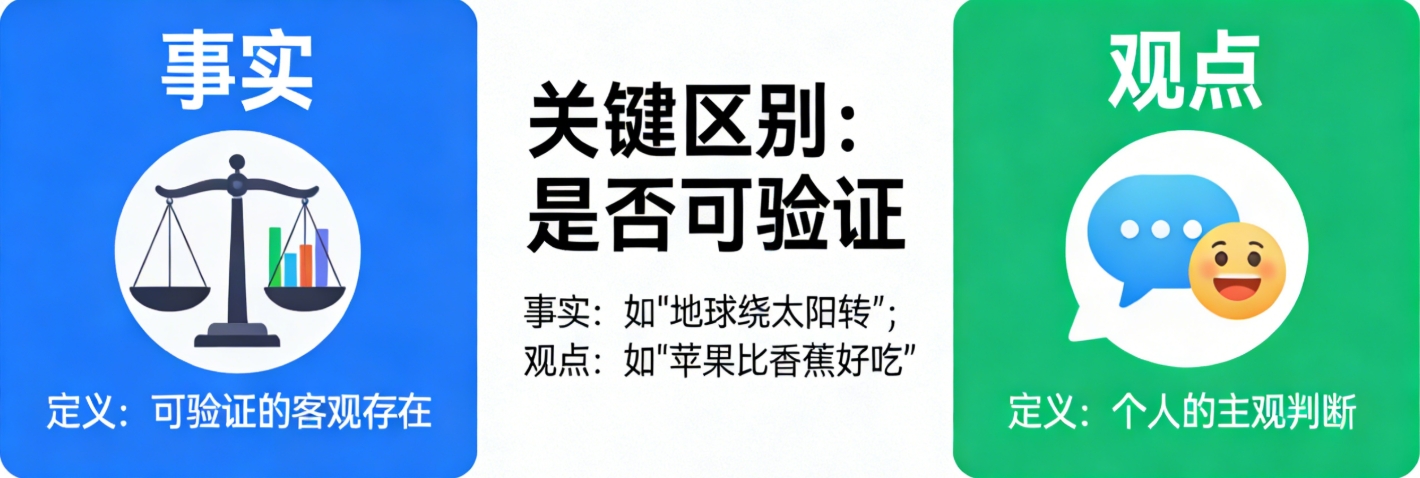 区分事实与观点