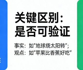 区分事实与观点