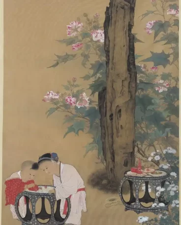 秋庭戏婴