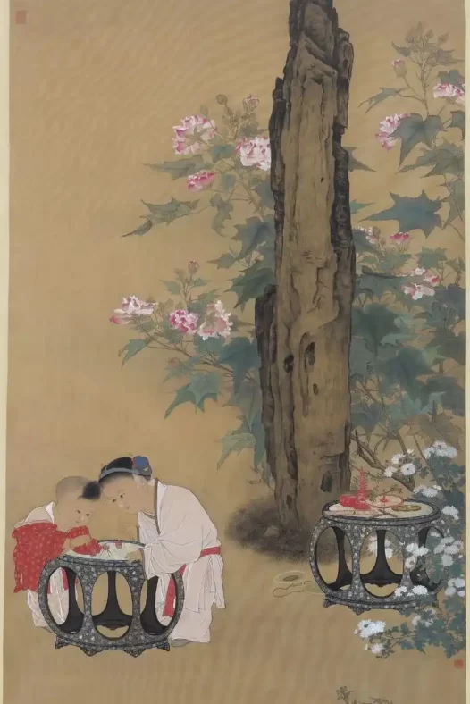秋庭戏婴